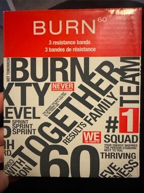 BURN 60 Resistance Bands Set of 3